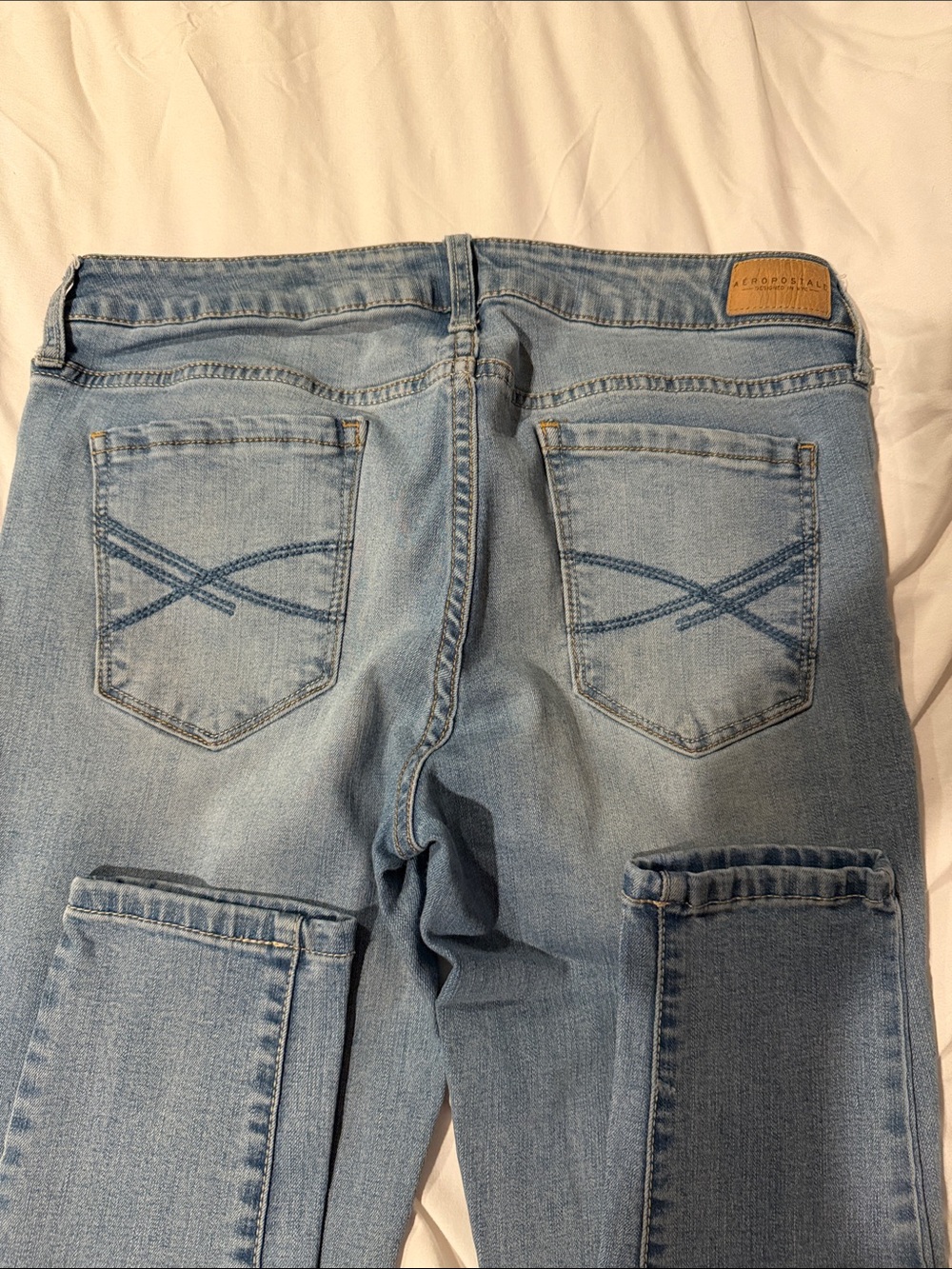 Tall Light Wash Women’s Skinny Jeans - Blue - Picture 3 of 3
